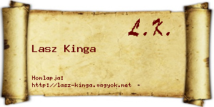 Lasz Kinga névjegykártya